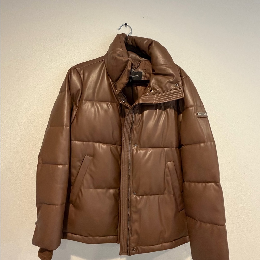 BCBGeneration Women's Brown Leather Jacket